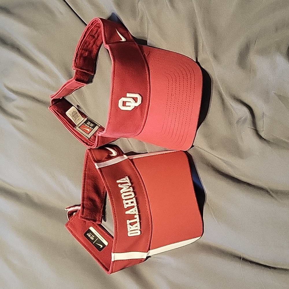 2 Nike OU visors